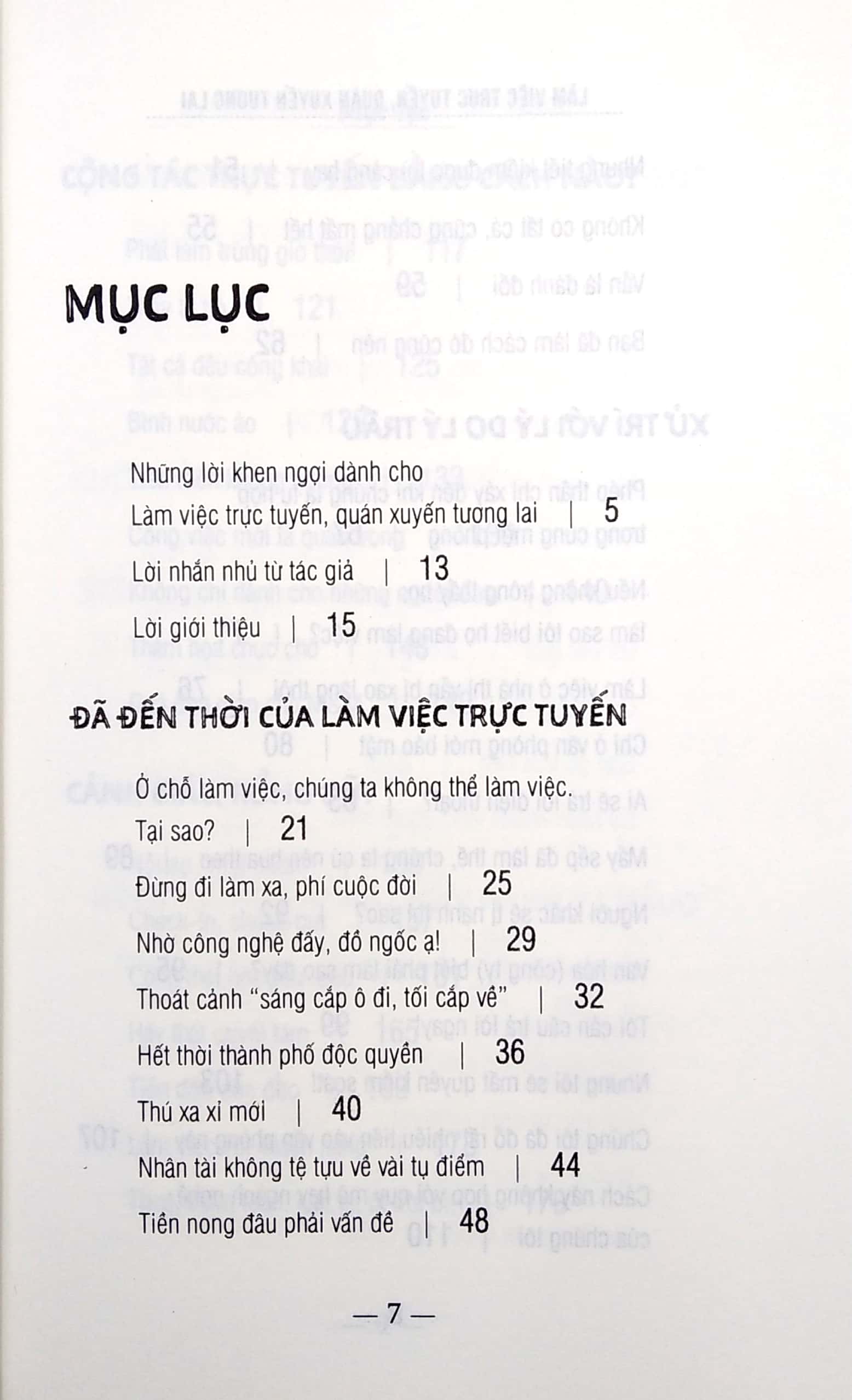 làm việc trực tuyến, quán xuyến tương lai