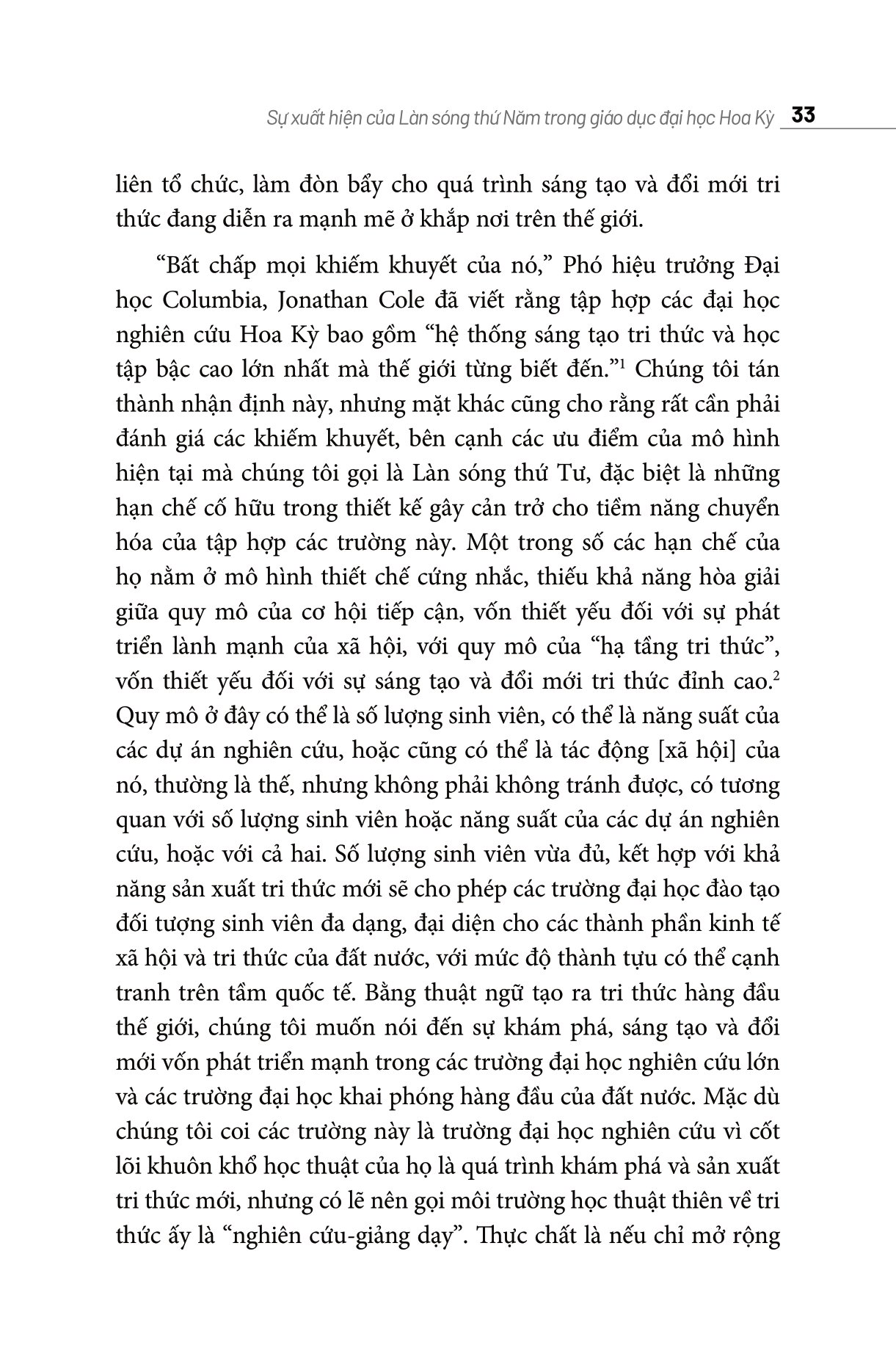 làn sóng thứ năm: giáo dục khai phóng kiểu mỹ