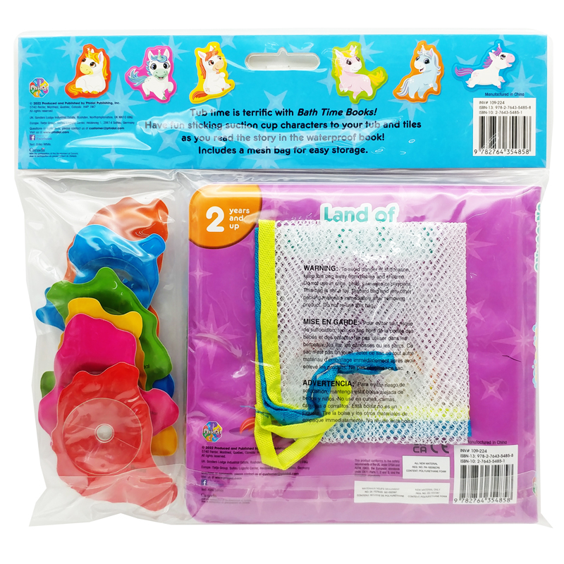 land of unicorns bath time book (eva bag edition)