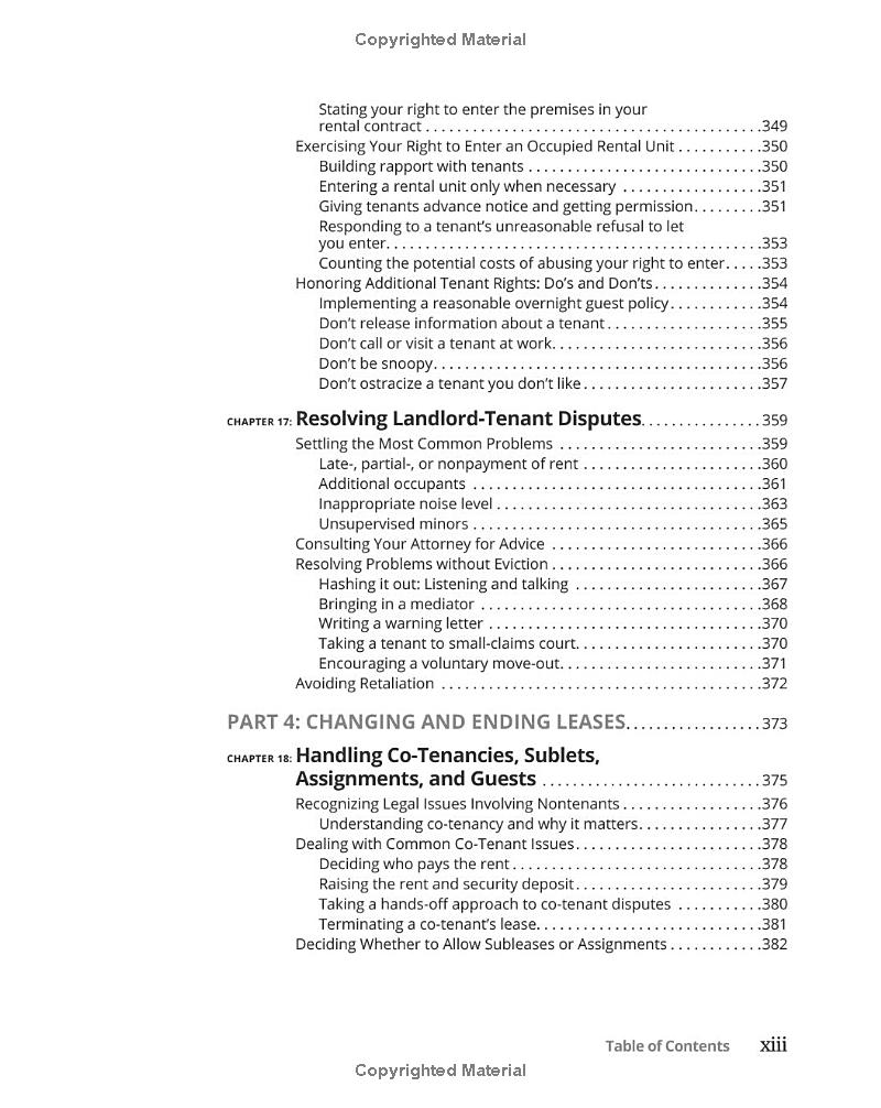 landlord's legal kit for dummies