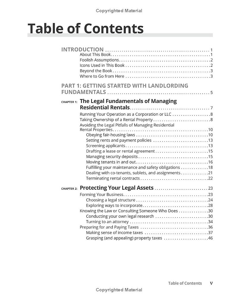 landlord's legal kit for dummies