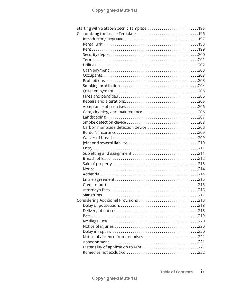 landlord's legal kit for dummies