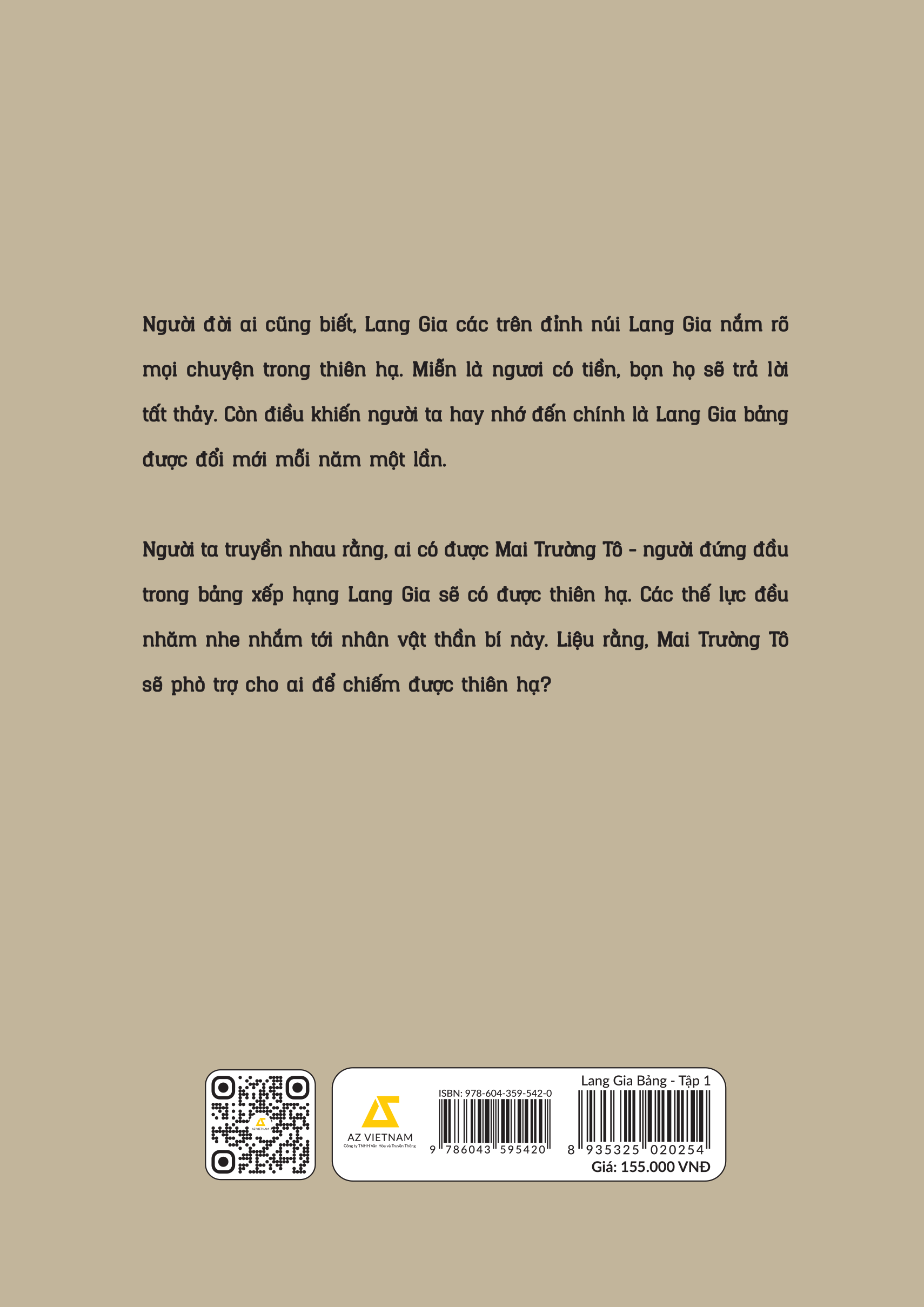 lang gia bảng - tập 1 - tặng kèm standee giấy