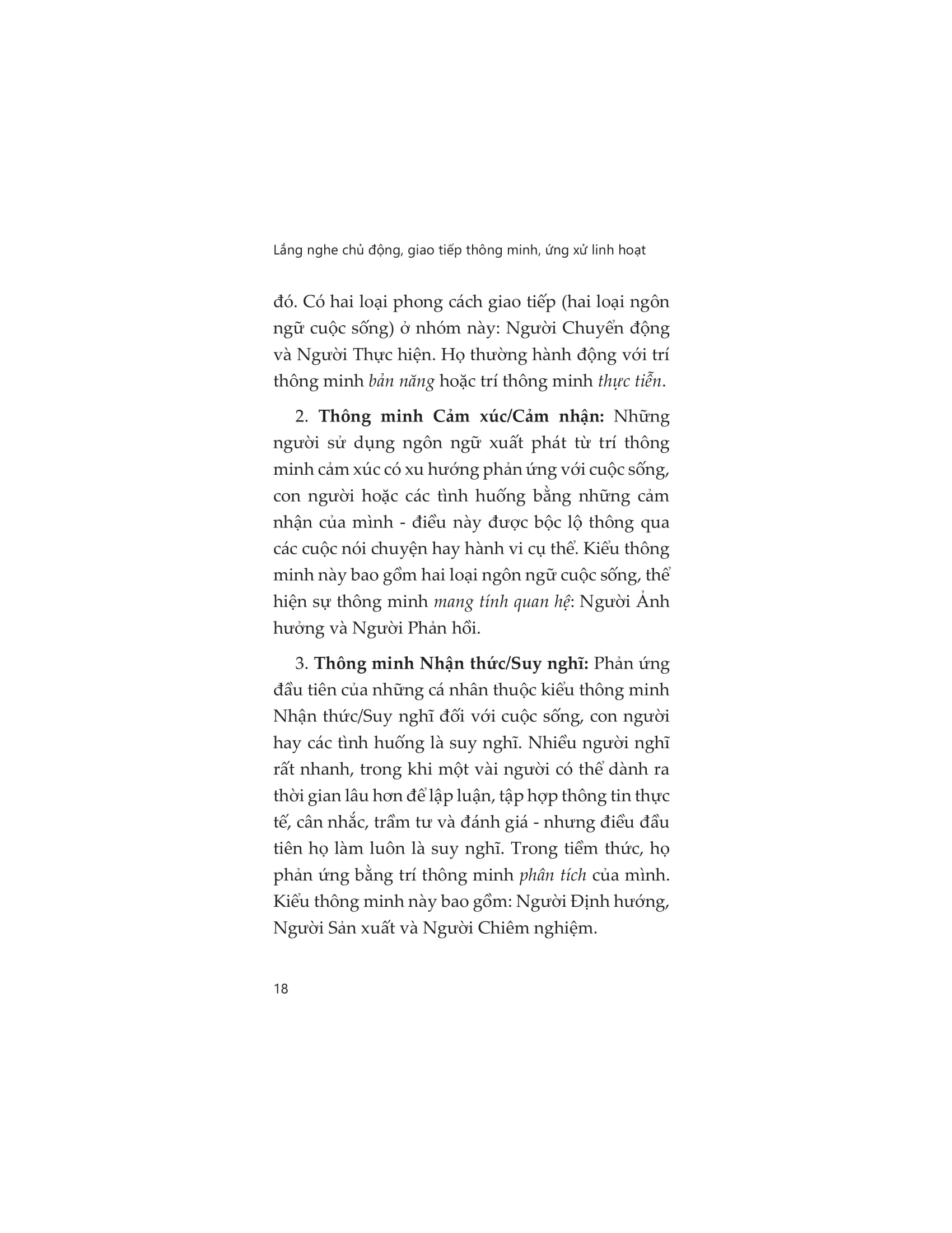 lắng nghe chủ động, giao tiếp thông minh, ứng xử linh hoạt