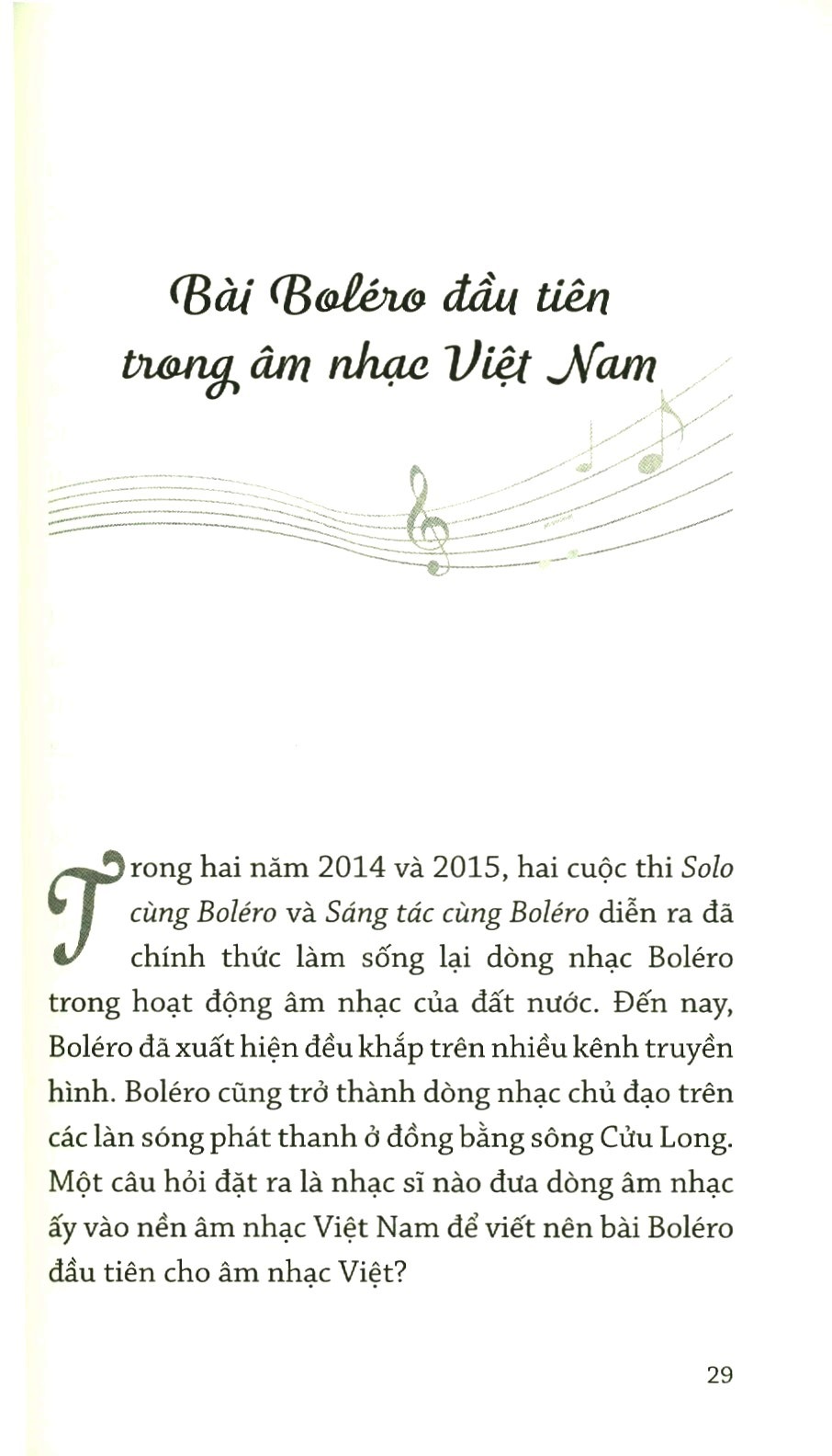 lắng nghe giai điệu bolero