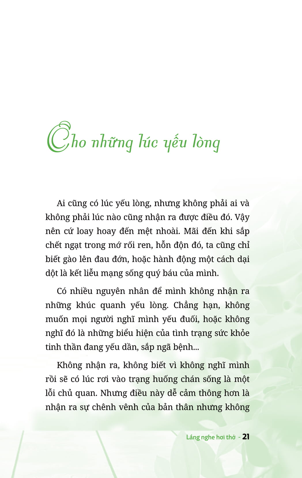 lắng nghe hơi thở