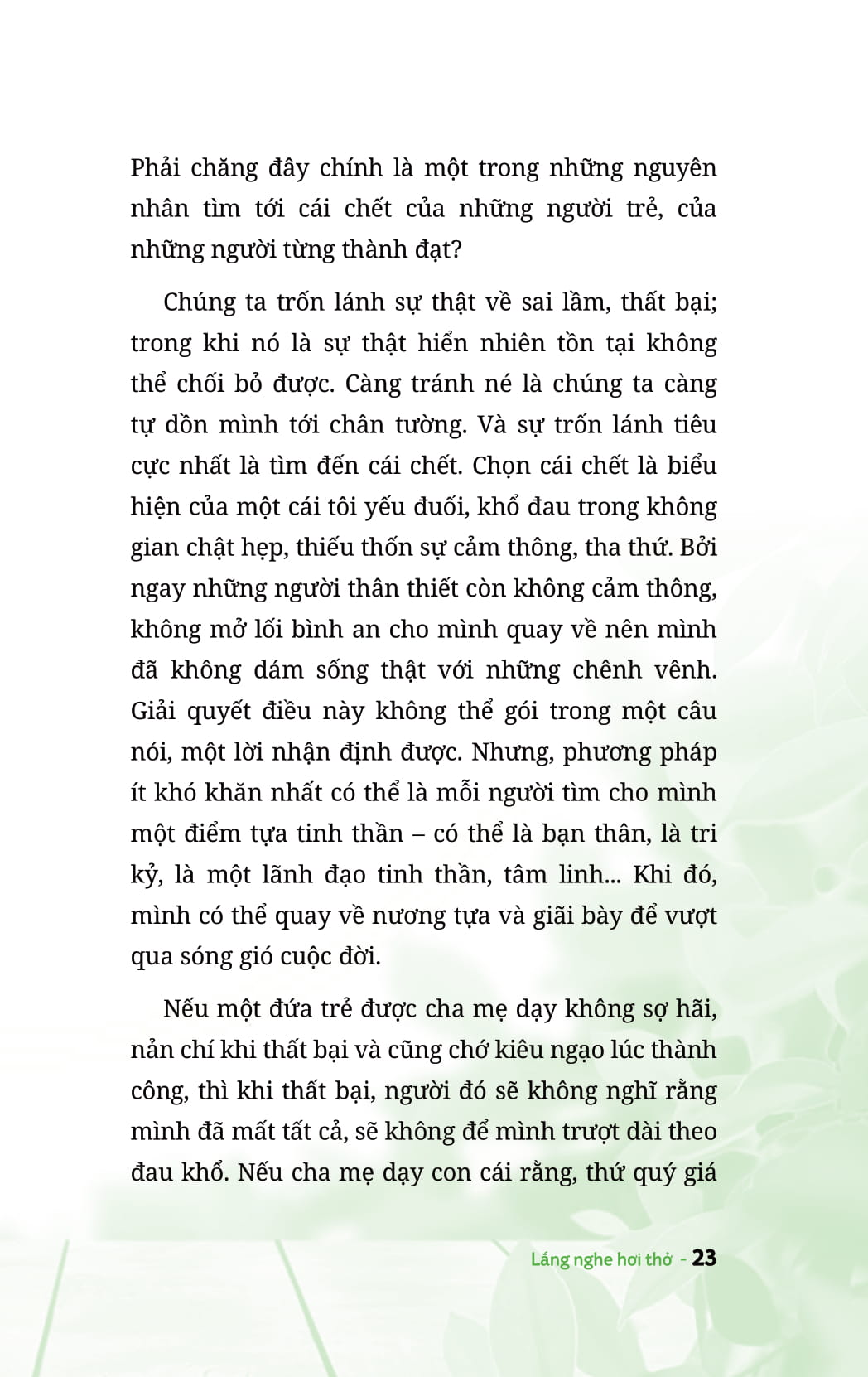 lắng nghe hơi thở