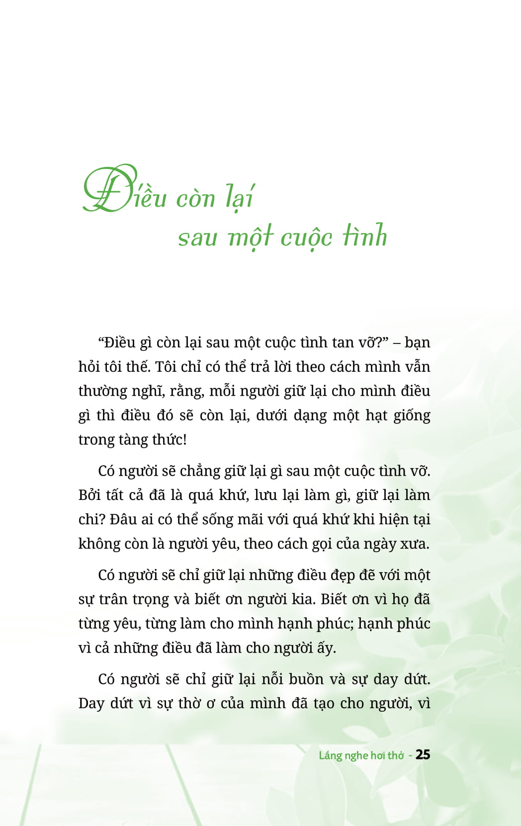lắng nghe hơi thở