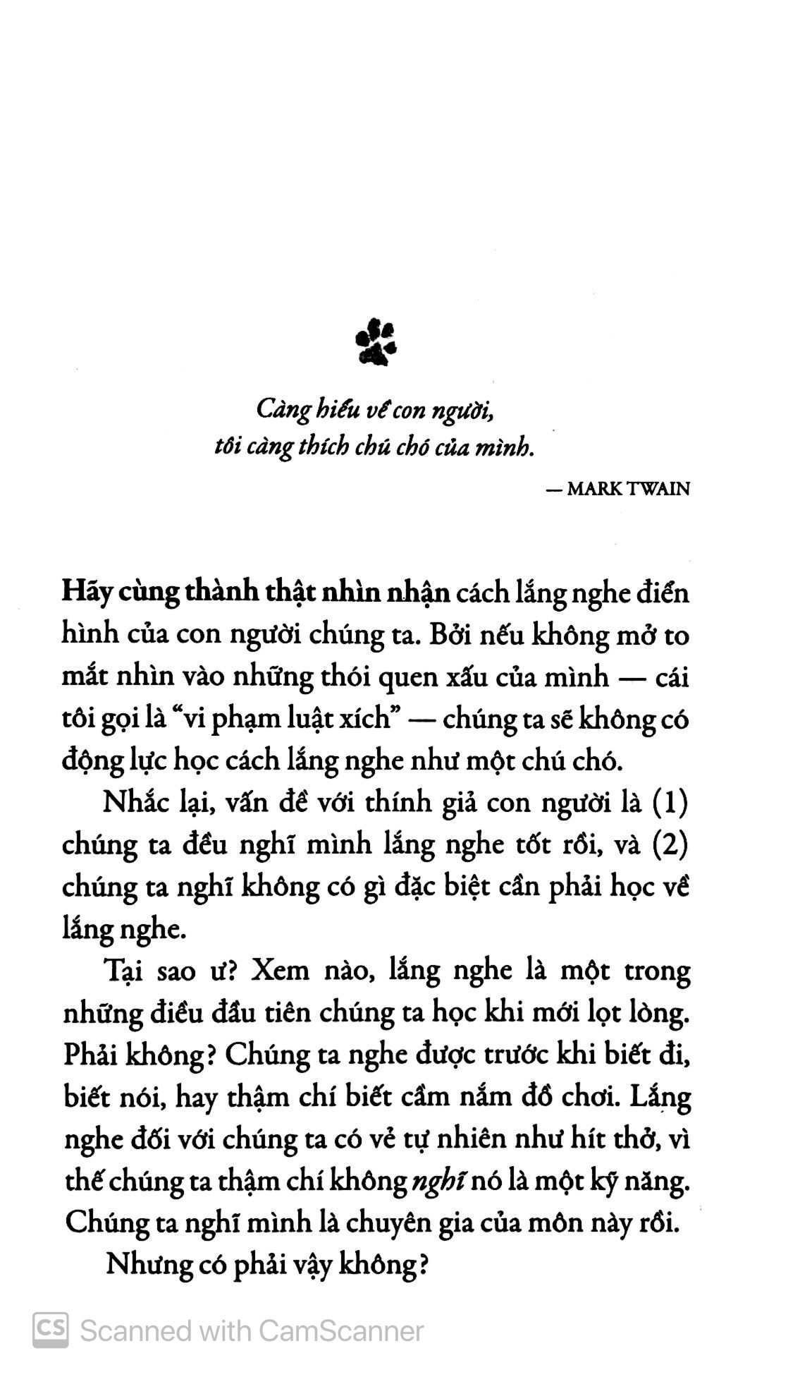 lắng nghe như một chú chó và tạo dấu ấn của bạn với thế giới