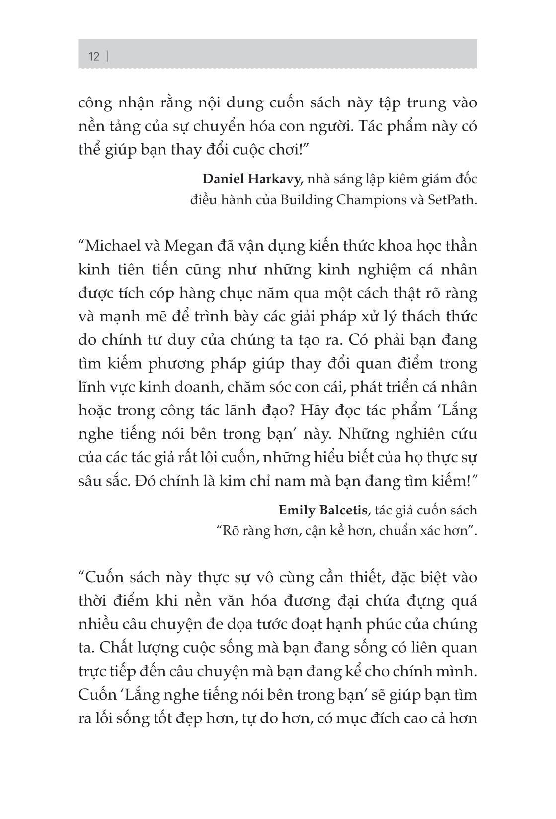 lắng nghe tiếng nói bên trong bạn