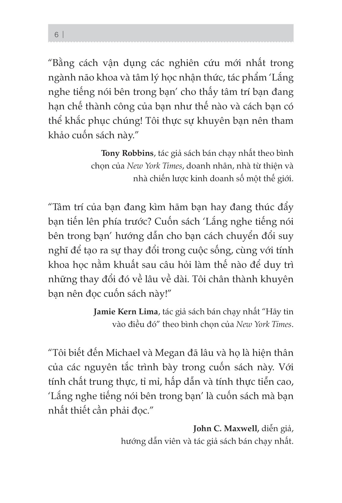 lắng nghe tiếng nói bên trong bạn