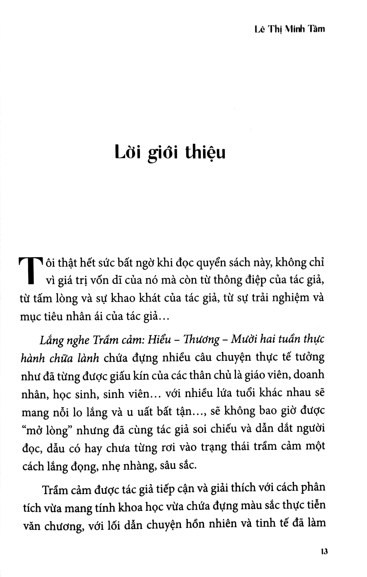 lắng nghe trầm cảm