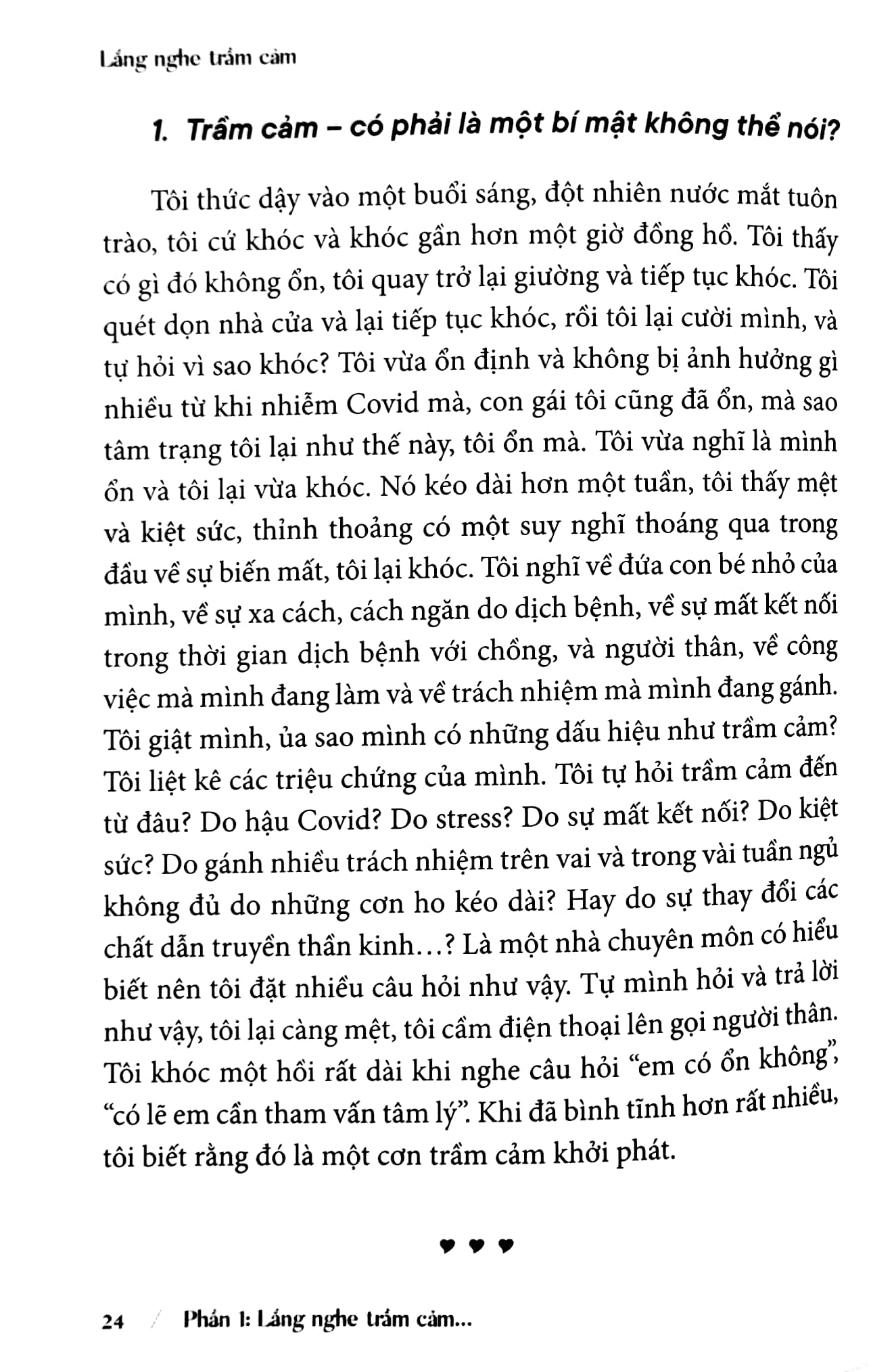 lắng nghe trầm cảm
