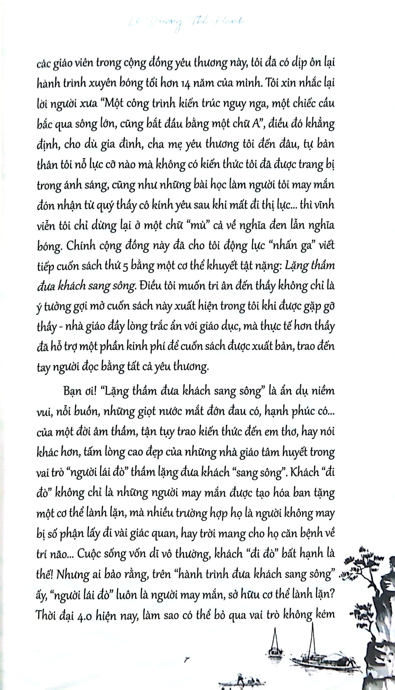 lặng thầm đưa khách sang sông