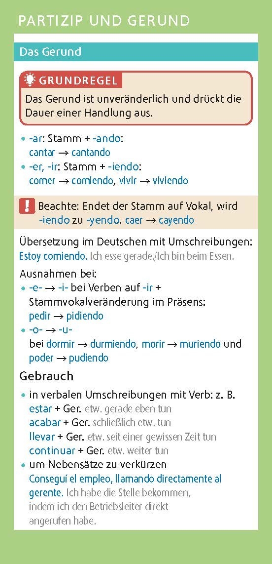 langenscheidt go smart grammatik spanisch - fächer