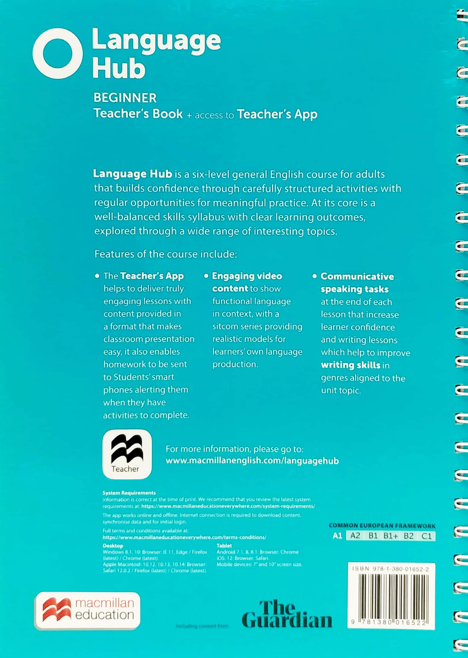 language hub beginner teacher's book with navio app