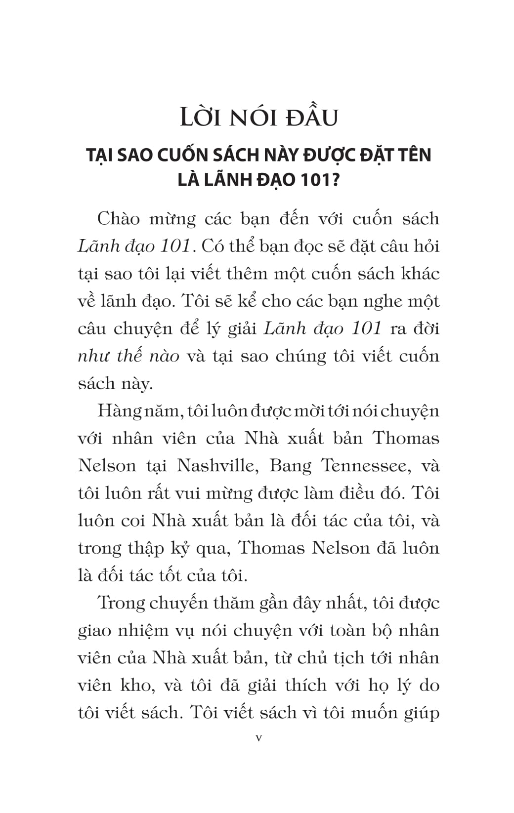 lãnh đạo 101 - leadership 101