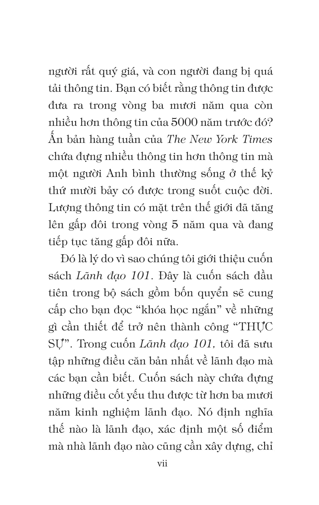 lãnh đạo 101 - leadership 101