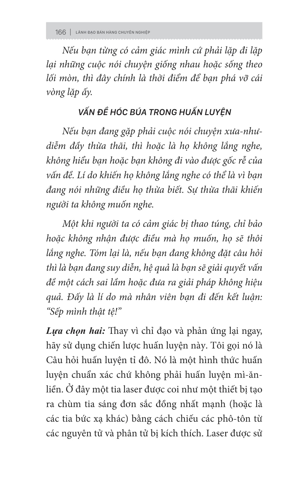 lãnh đạo bán hàng chuyên nghiệp - bí quyết xây dựng đội nhóm bán hàng - bất khả chiến bại
