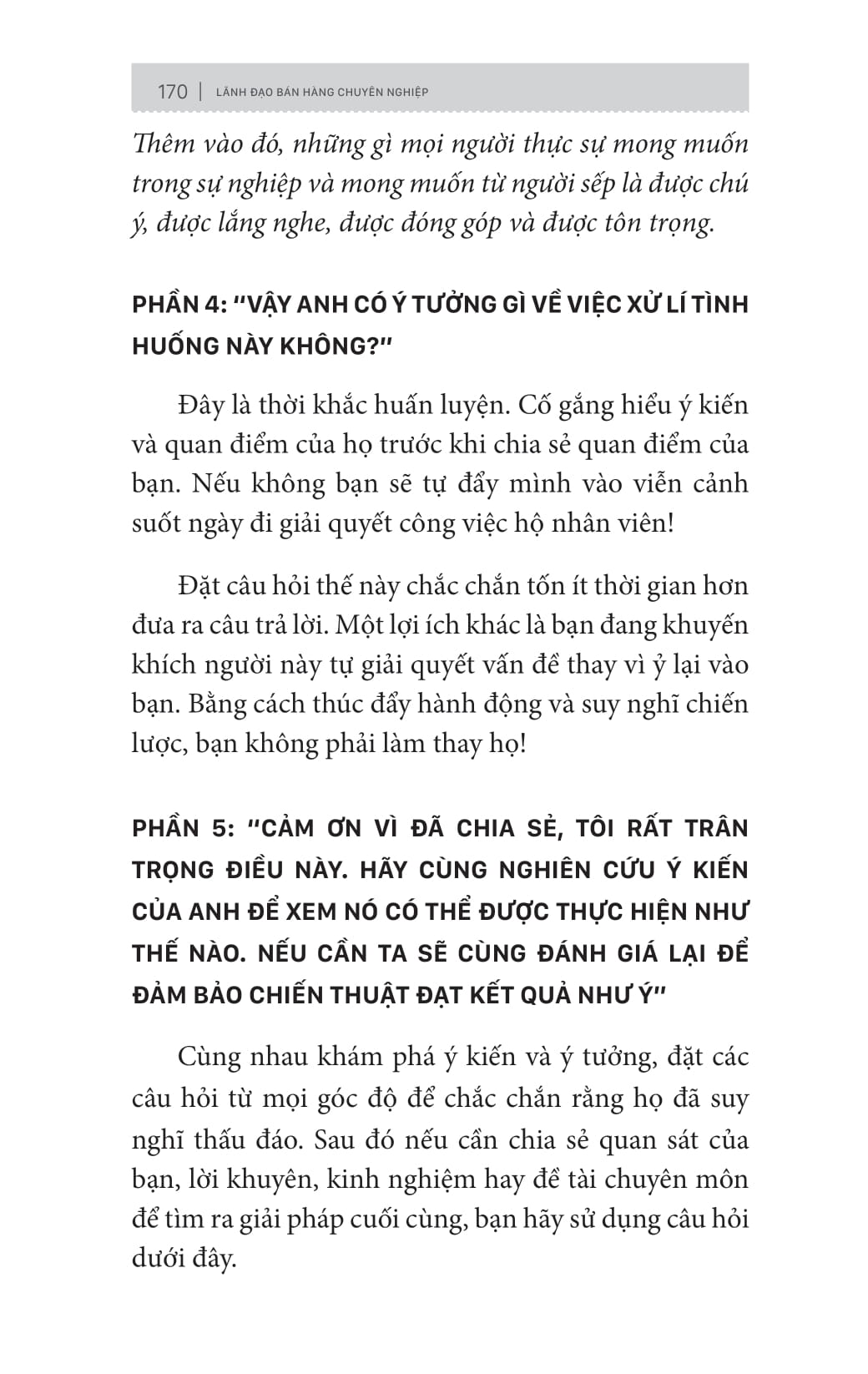lãnh đạo bán hàng chuyên nghiệp - bí quyết xây dựng đội nhóm bán hàng - bất khả chiến bại