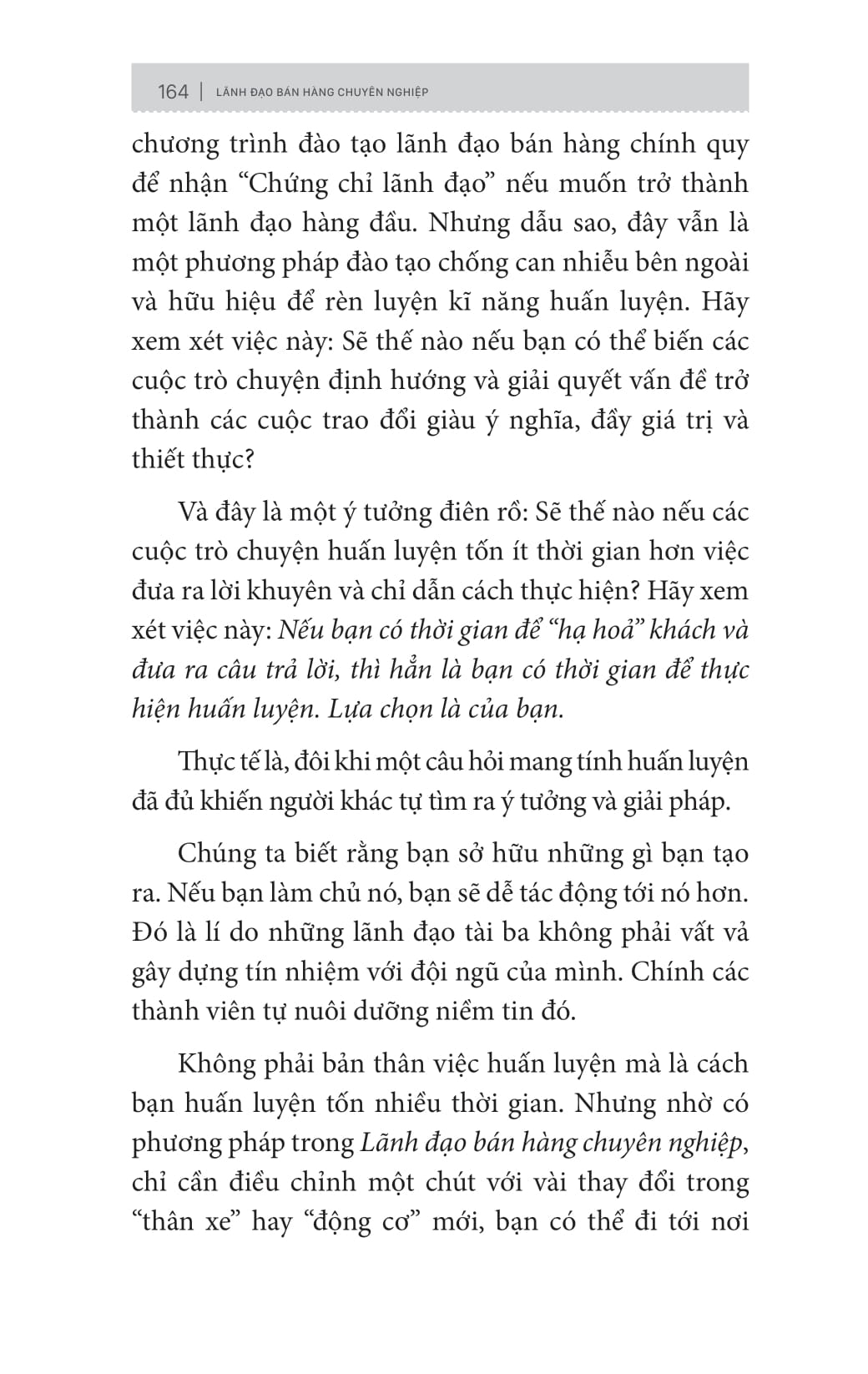lãnh đạo bán hàng chuyên nghiệp - bí quyết xây dựng đội nhóm bán hàng - bất khả chiến bại