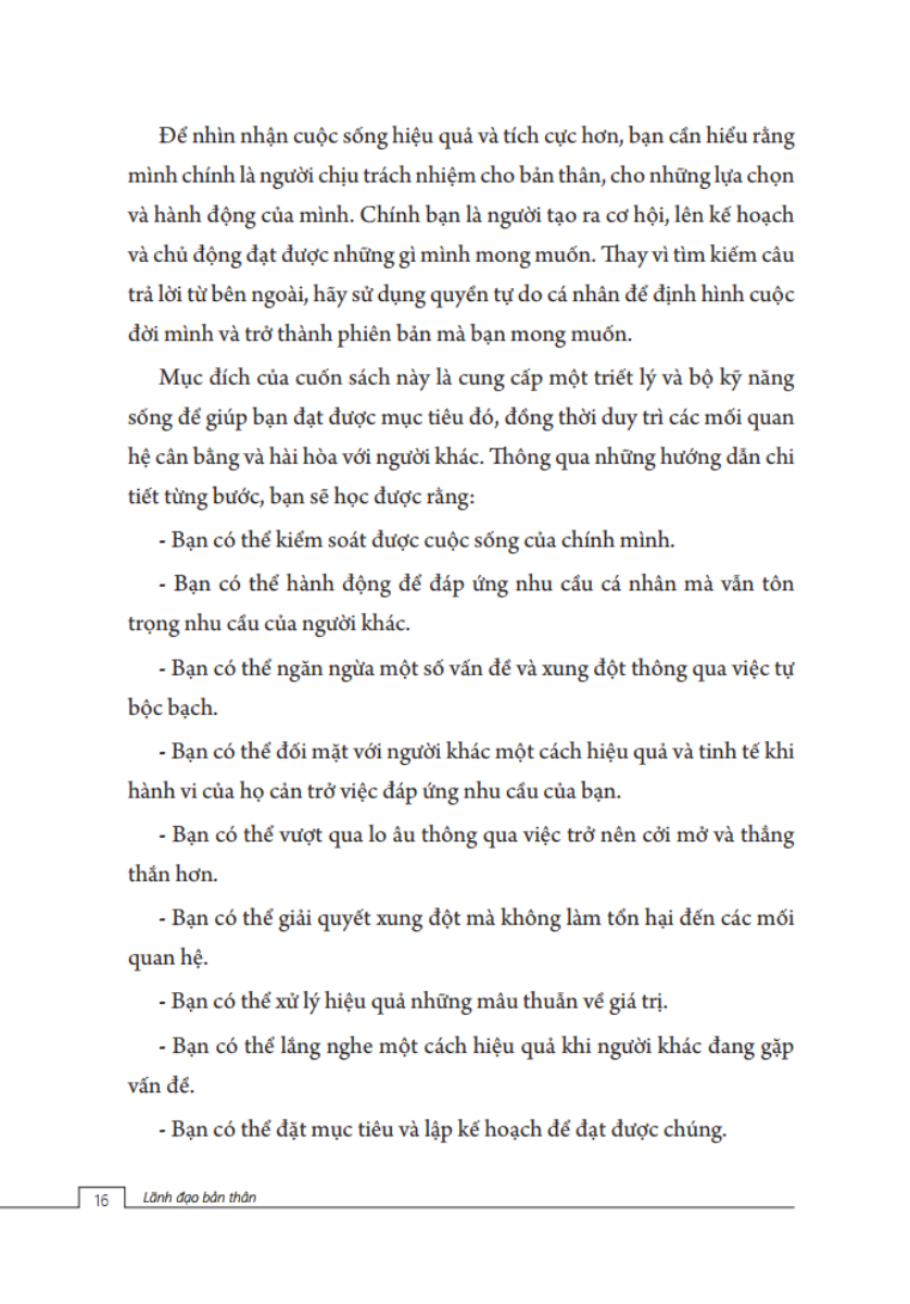 Lãnh Đạo Bản Thân