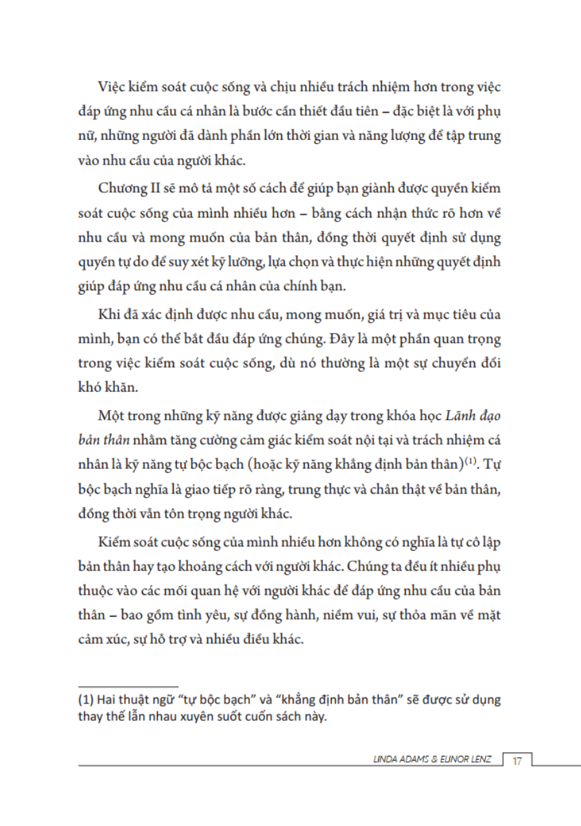 Lãnh Đạo Bản Thân