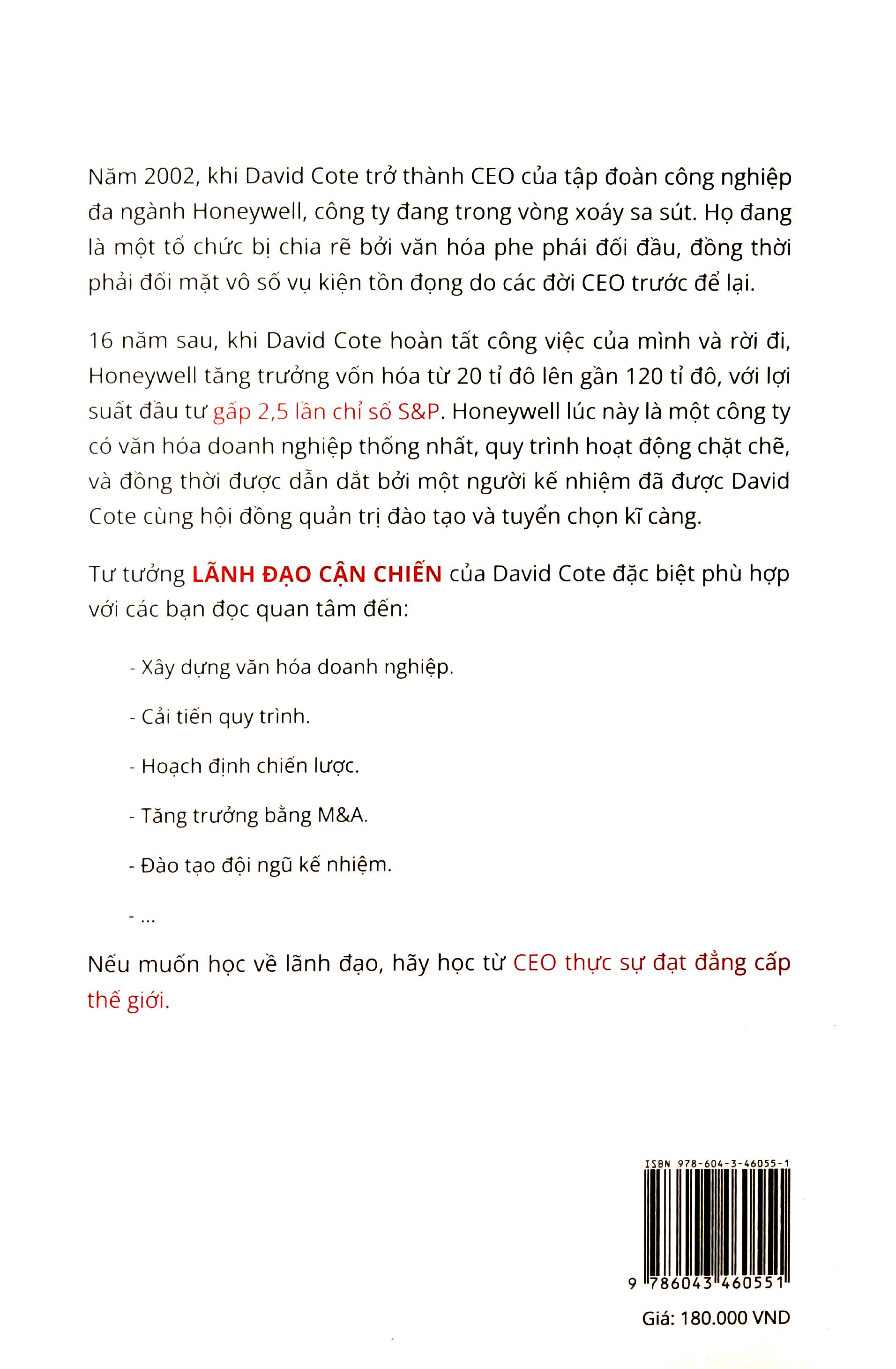 lãnh đạo cận chiến - vực dậy công ty đang gặp khó khăn bằng văn hóa doanh nghiệp và chiến lược m&a - phương pháp của ceo đẳng cấp thế giới