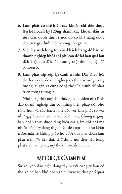 lãnh đạo doanh nghiệp vượt qua lạm phát