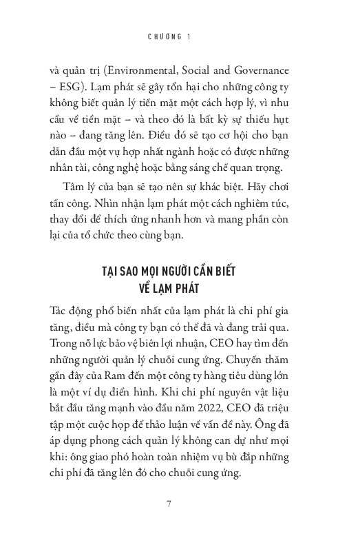 lãnh đạo doanh nghiệp vượt qua lạm phát