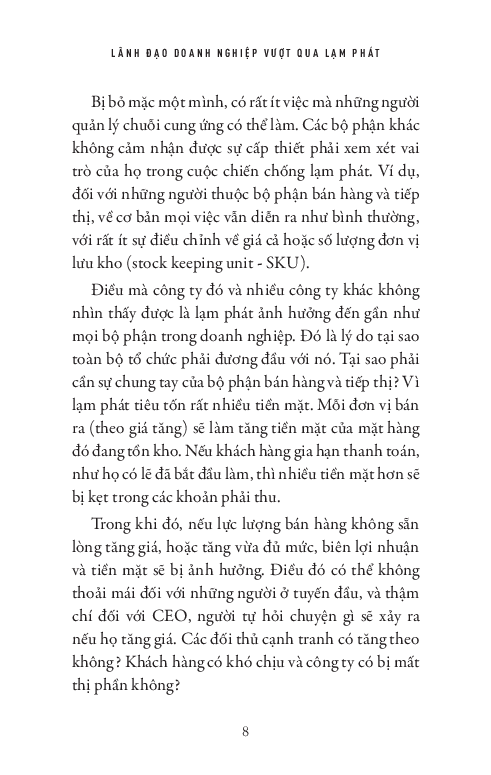 lãnh đạo doanh nghiệp vượt qua lạm phát