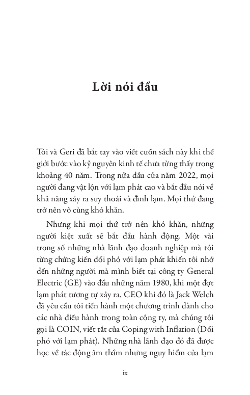 lãnh đạo doanh nghiệp vượt qua lạm phát