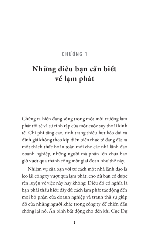 lãnh đạo doanh nghiệp vượt qua lạm phát