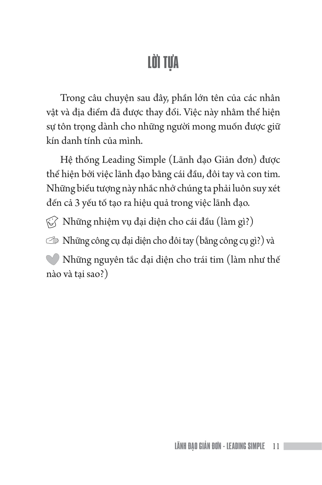 lãnh đạo giản đơn (leading simple)