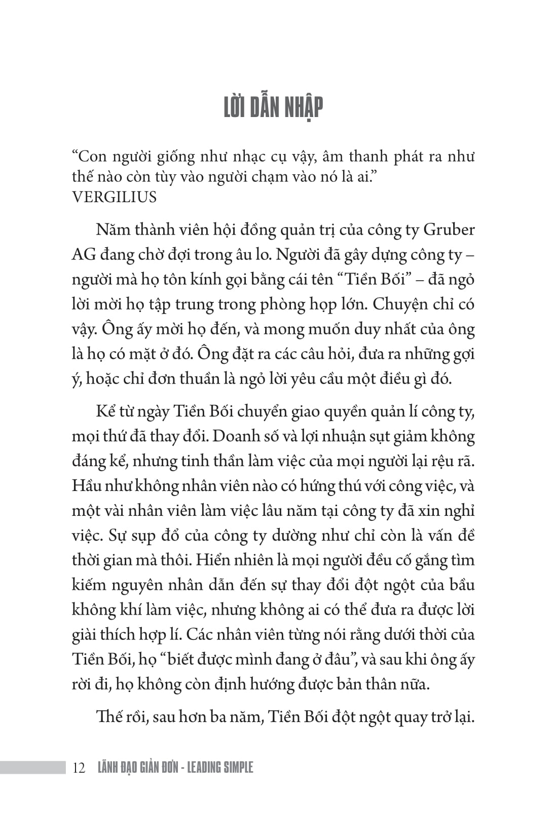 lãnh đạo giản đơn (leading simple)