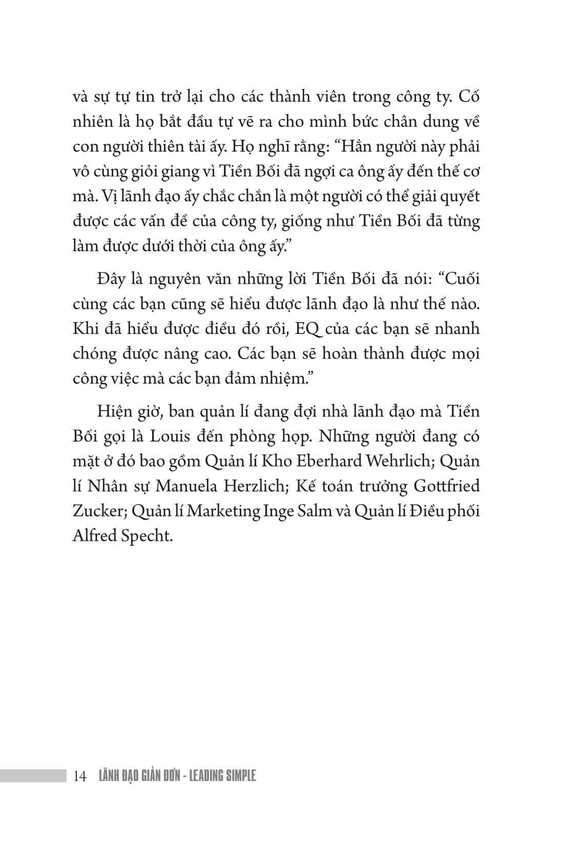 lãnh đạo giản đơn (leading simple)