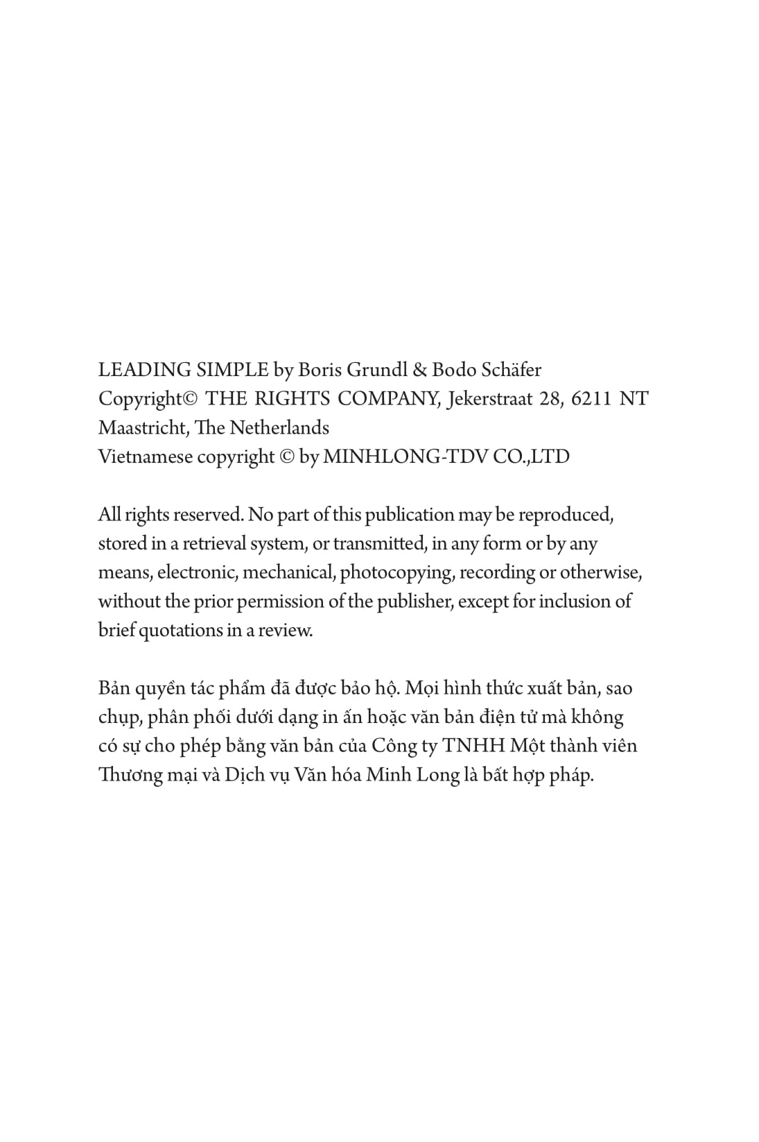 lãnh đạo giản đơn (leading simple)