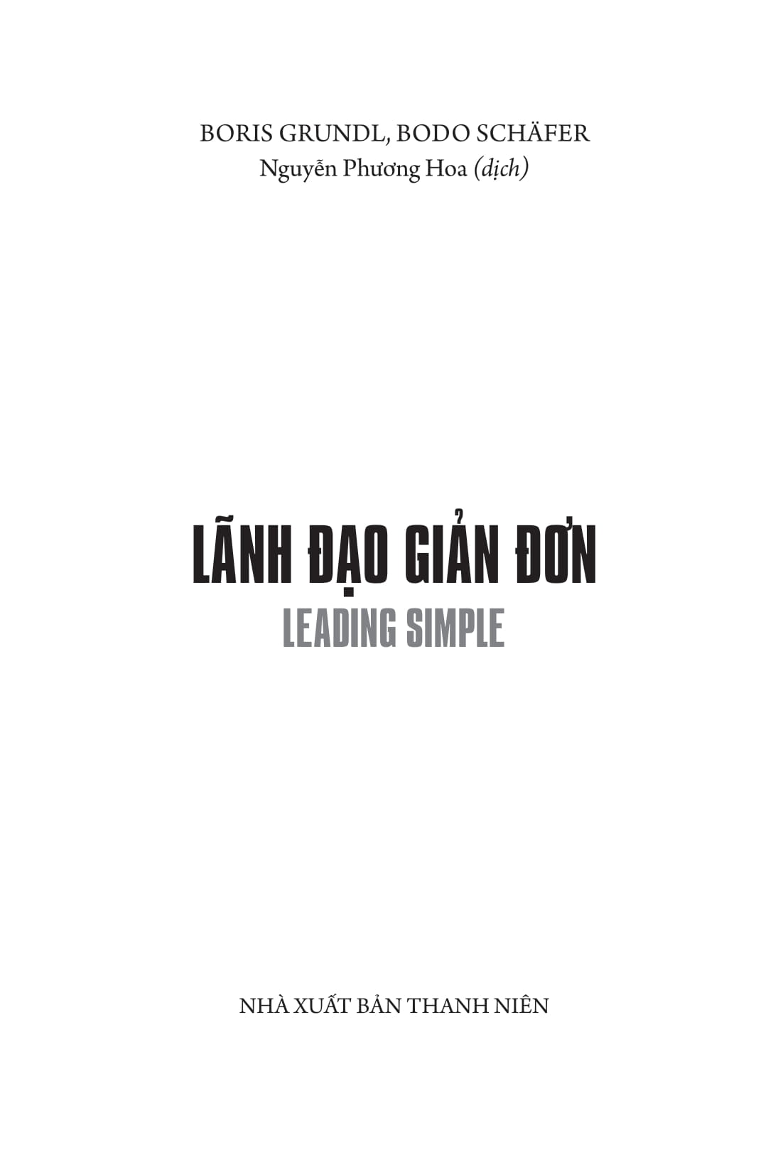 lãnh đạo giản đơn (leading simple)