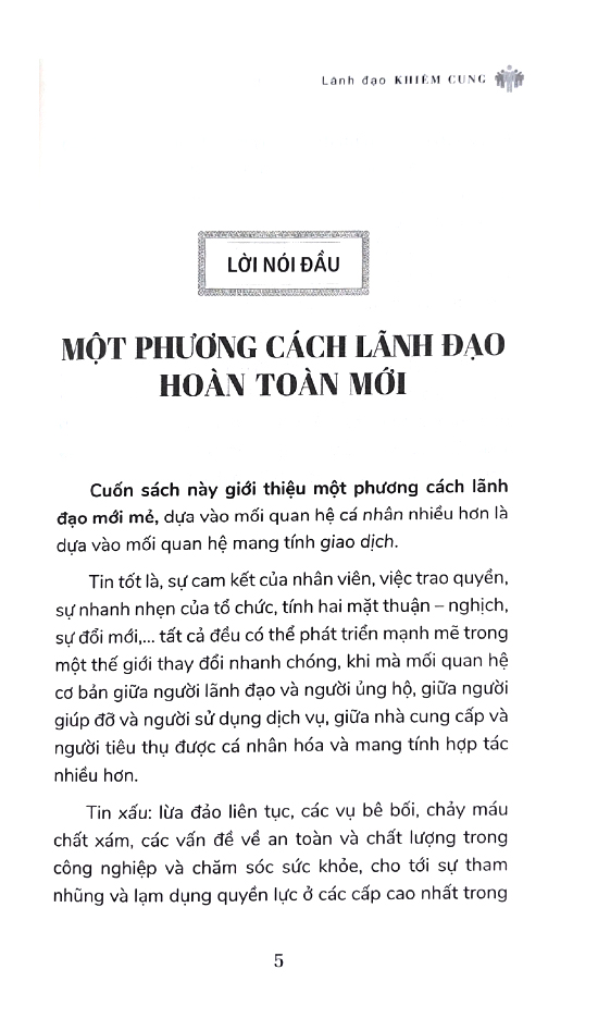 lãnh đạo khiêm cung - humble leader