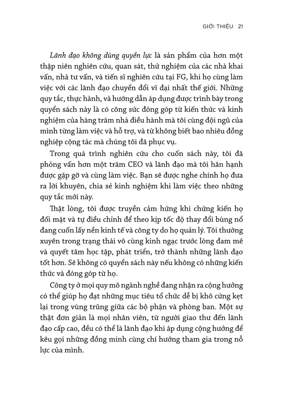 lãnh đạo không dùng quyền lực - leading without authority