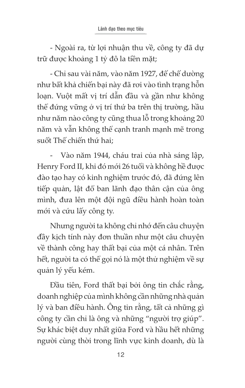 Lãnh Đạo Theo Mục Tiêu