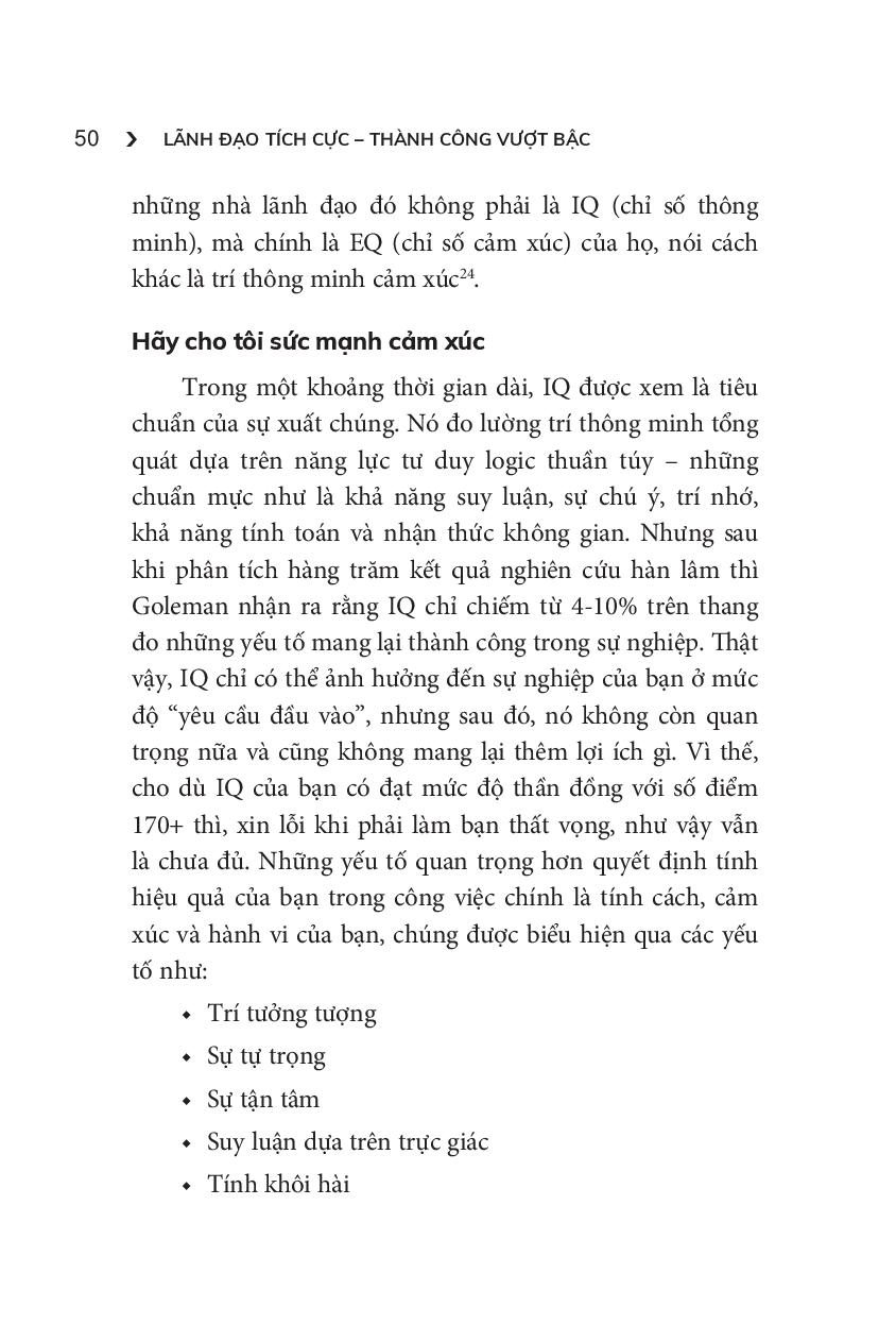 lãnh đạo tích cực - thành công vượt bậc