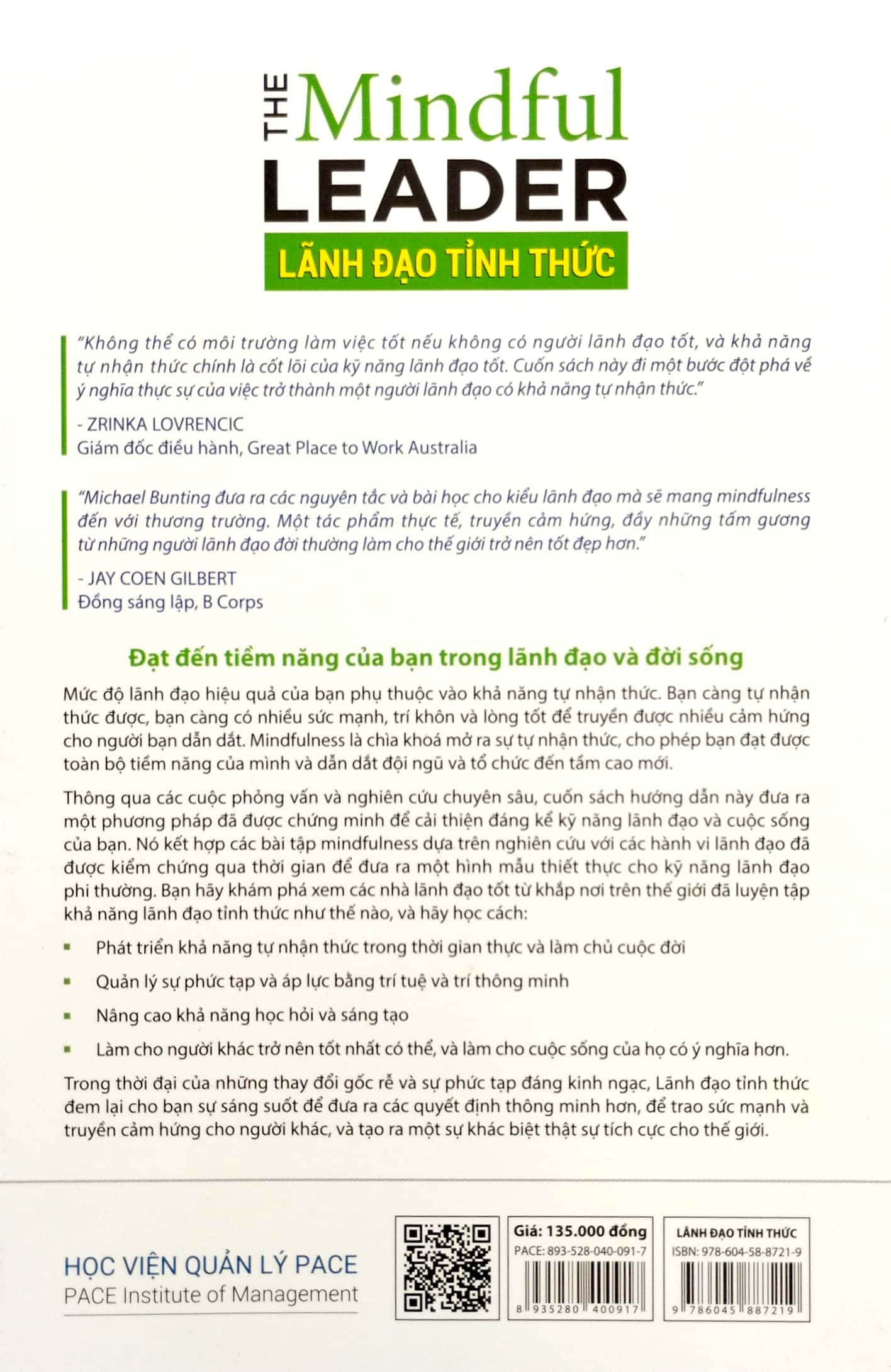 lãnh đạo tỉnh thức - the mindful leader (tái bản 2023)
