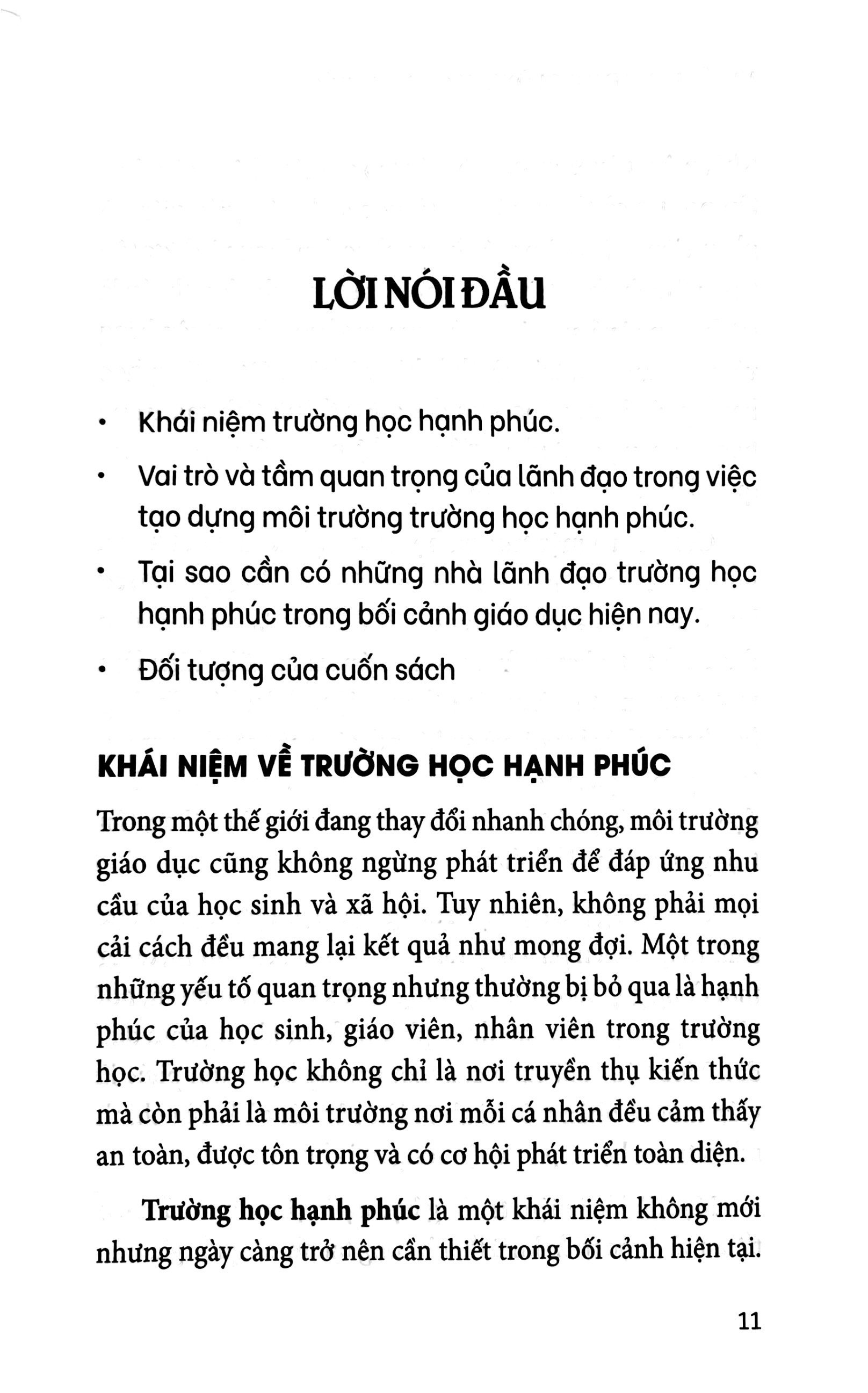 lãnh đạo trường học hạnh phúc