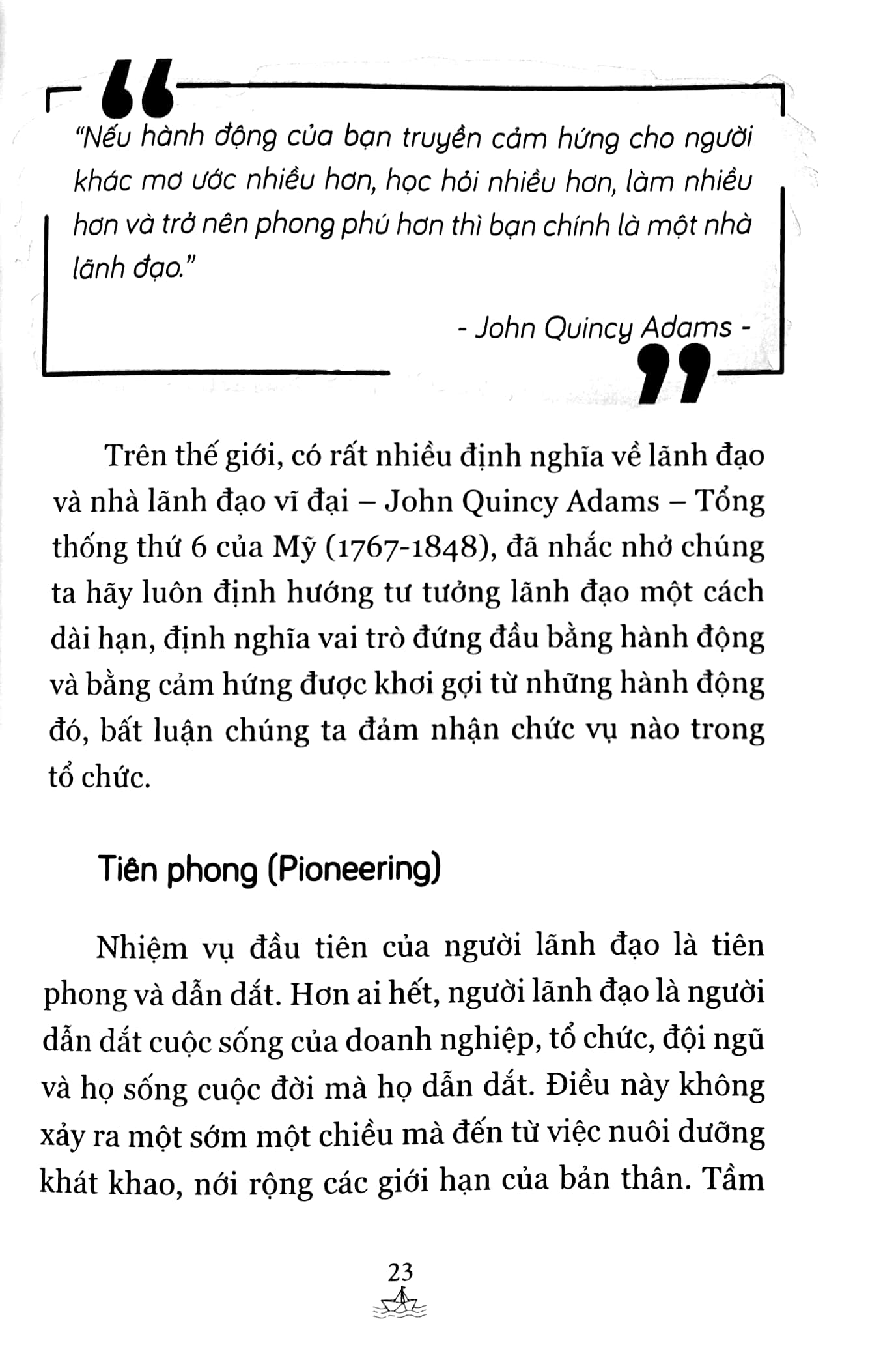 lãnh đạo truyền cảm hứng