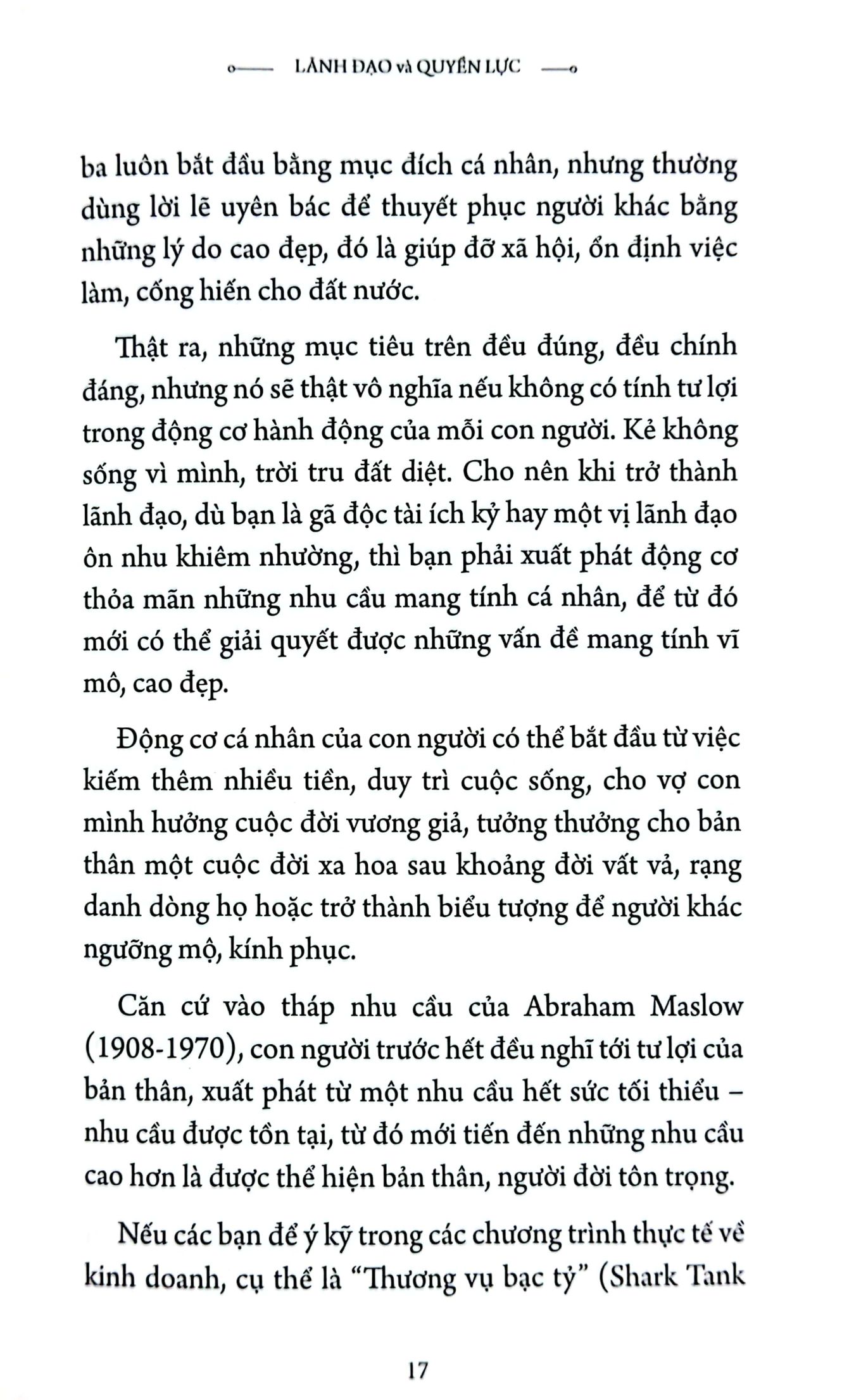 lãnh đạo và quyền lực