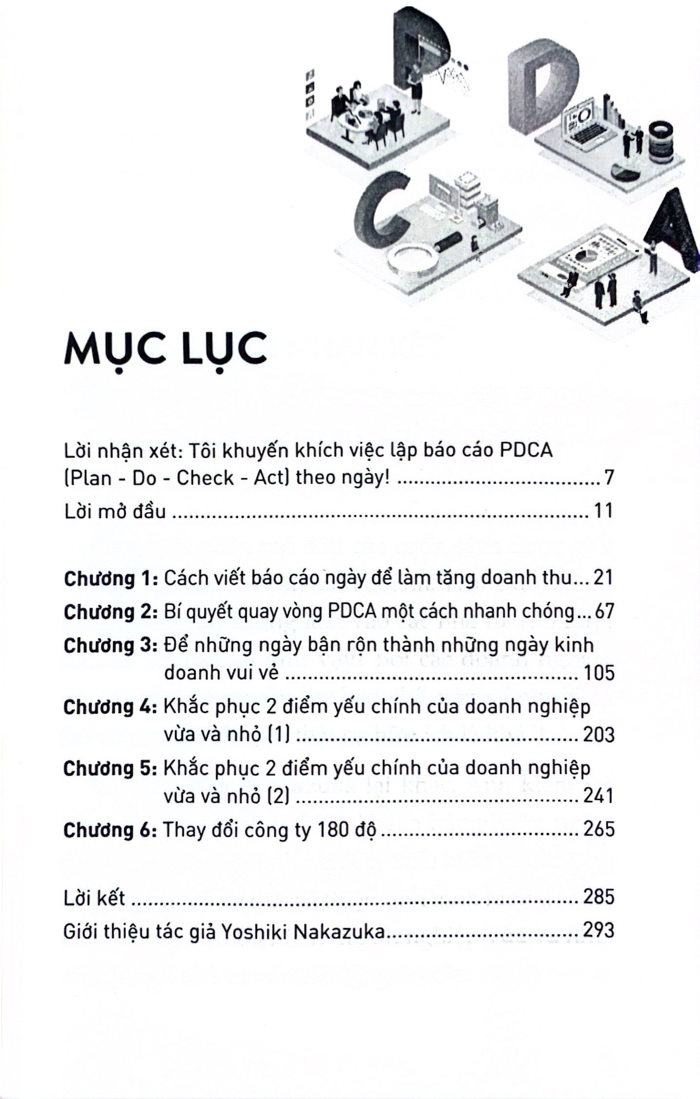 lập kế hoạch công việc chu trình pdca
