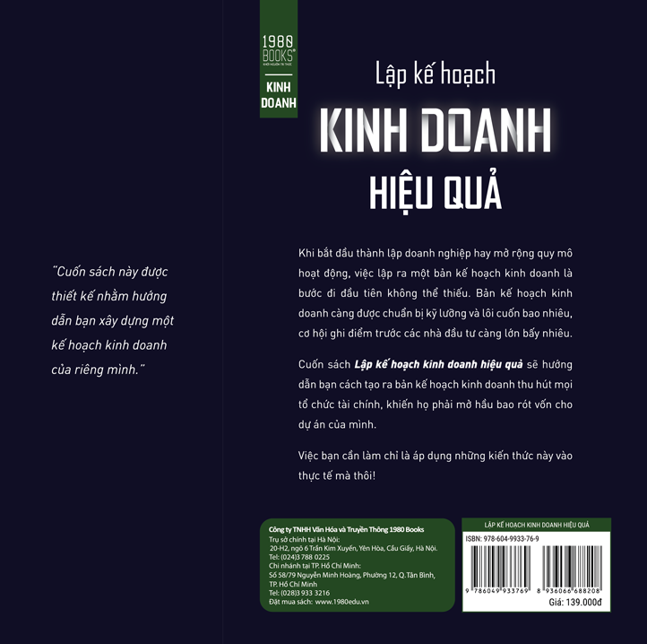 lập kế hoạch kinh doanh hiệu quả