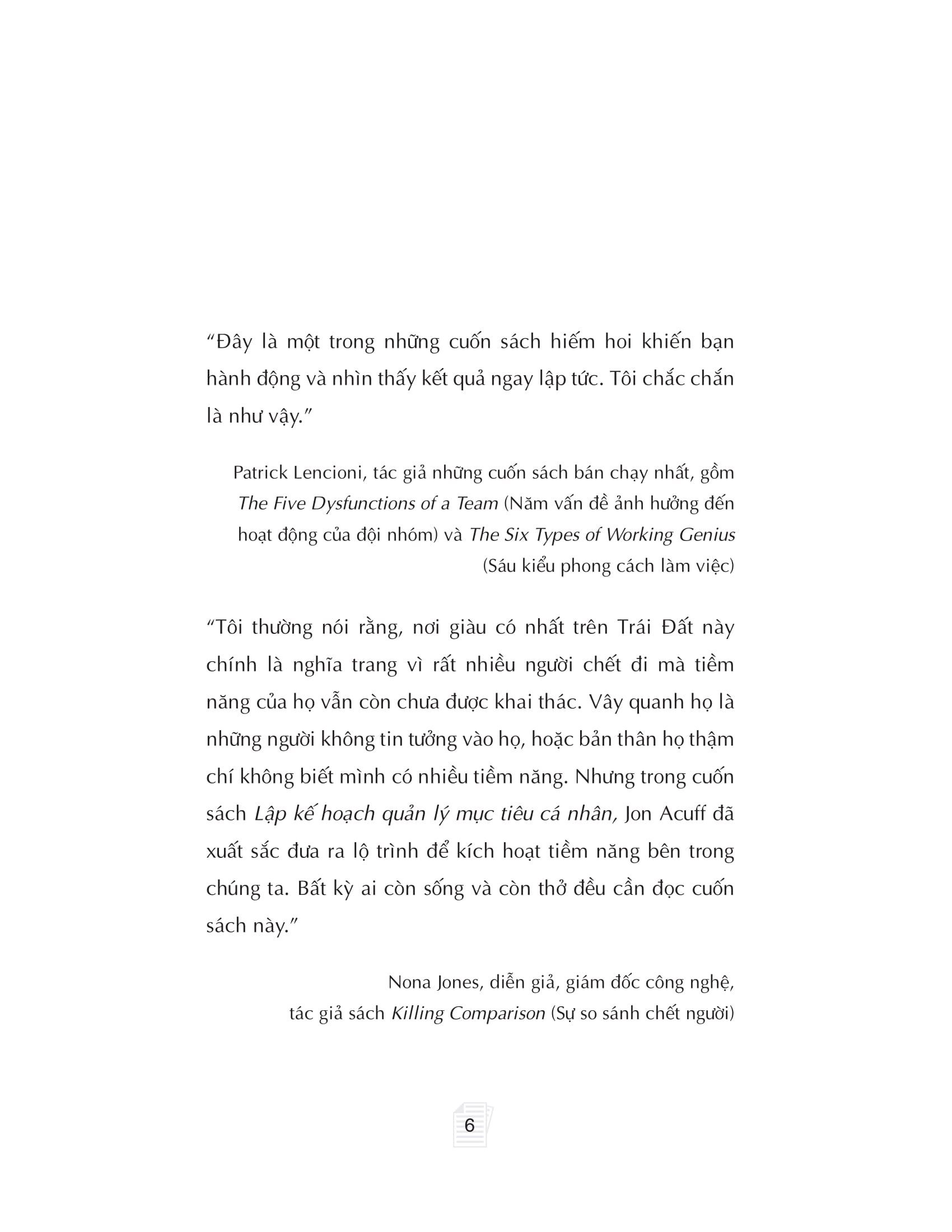 lập kế hoạch quản lý mục tiêu cá nhân