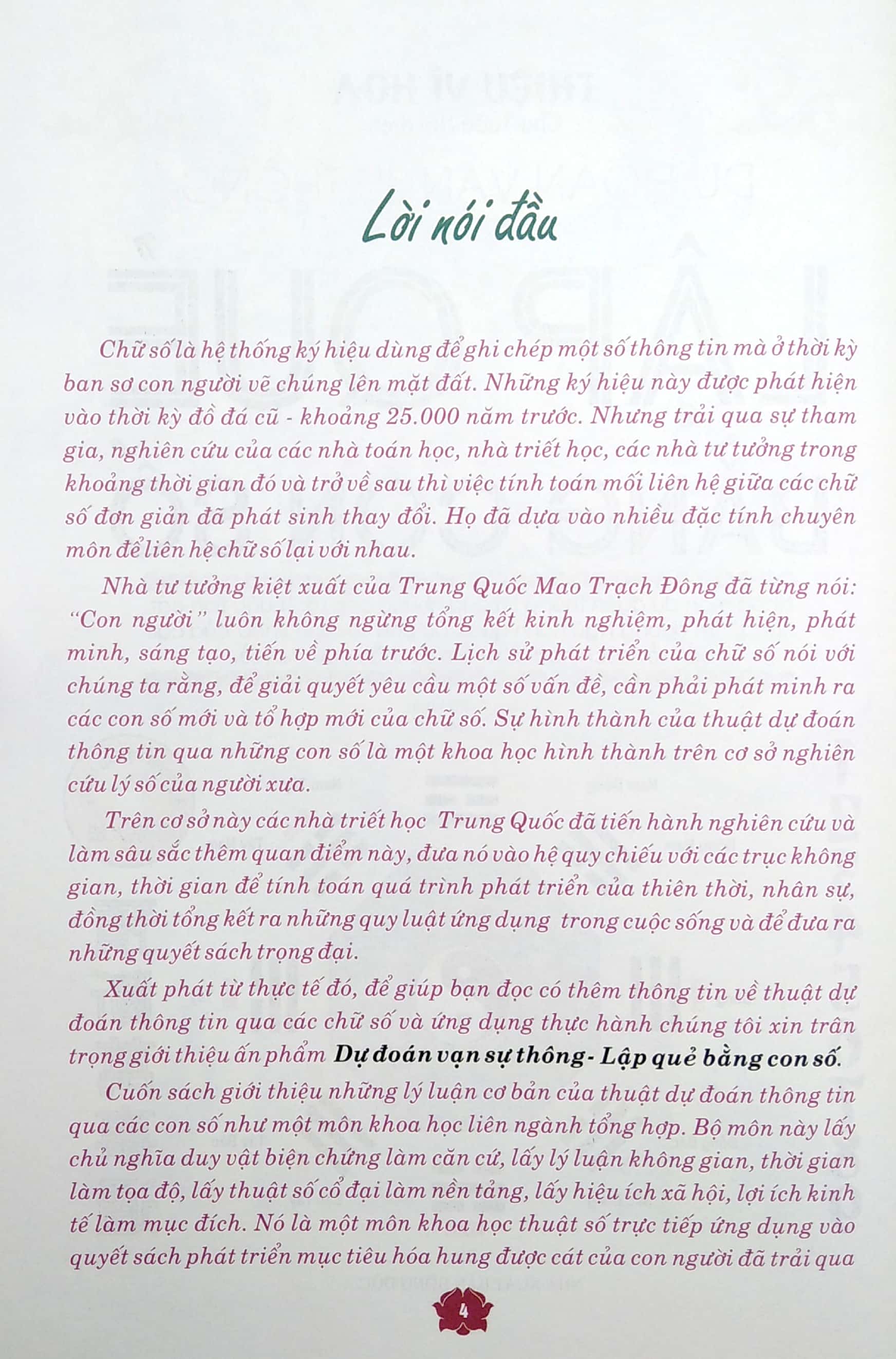 lập quẻ bằng con số (tái bản)